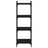 vidaXL Bookcase Storage Bookshelf Display Book Cabinet Black Engineered Wood - Black 15.7" 47.2" - 4 of 4
