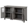 4 Door Buffet Cabinet, Coffee Bar Cabinet with Adjustable Shelf, Kitchen Buffet Sideboard for Living Room, Kitchen - 4 of 4