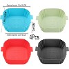 EBF Home Silicone Air Fryer Liners, 4Pcs Airfryer Liners Silicone Reusable Square Liners, Food Safe Air Fryer Liners, Air Fryer Accessories - 3 of 4
