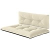 Outsunny 2 Seater Pallet Cushions Outdoor 3.9 in. Thick Replacement Cushions with Tufted Design for Garden, Patio - 4 of 4