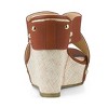 Allegra K Women's Open Toe Crisscross Straps Platform Slide Wedge Sandals - 3 of 4