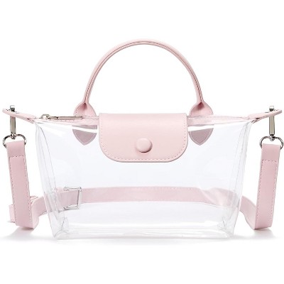 Clear Bag for Stadium Approved Small Crossbody Purse Handbags for Concerts Sports Events