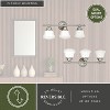 VAXCEL Huntley LED Compatible Farmhouse Bathroom Vanity Wall Fixture White Schoolhouse Glass - 4 of 4