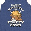 Girls' - Instant Message - Fluffy Cows Graphic Sleeveless Aline Dress - 2 of 4