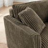 SEVOBAL Sofas Lazy Sofa Chair with Backrest and Armrests Comfortable Cushioned Single Chair for Living Room Bedroom, Brown, 35.2"*26.8"*18.5" - 2 of 4