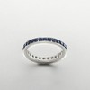 Ross-Simons 1.30 ct. t.w. Sapphire Eternity Band in Sterling Silver - 4 of 4