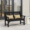 WestinTrends Malibu Outdoor 2-Person All-Weather HDPE Front Porch Garden Bench - 2 of 4