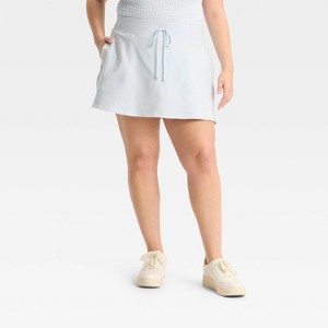 Women's Mid-Rise Interlock Skort - Wild Fable™ - 1 of 3