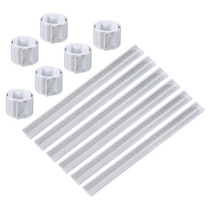 Unique Bargains High Visibility Reflective Slap Bands for Night Jogging Cycling Hiking 12 Pcs - 1 of 3