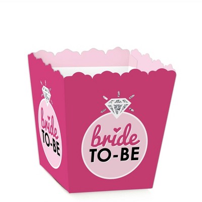 Big Dot of Happiness Bride-to-Be - Party Mini Favor Boxes - Bridal Shower & Classy Bachelorette Party Treat Candy Boxes - Set of 12