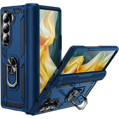 Entronix Case Compatible with Galaxy Z Fold 6 - Dual-Layer Guard Gripstand