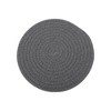 Unique Bargains Trivet Round Rope Woven Mat Cotton Non-woven Fabric 7.87"x7.87"x0.31" - 3 of 3