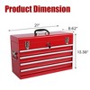Gulches 21" Portable Metal Tool Box 1 Top Box and 4 Drawers, Auto-Locking, Heavy Duty Steel, EVA Padding, Easy Carry Handle - 4 of 4