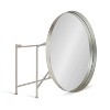 Kate and Laurel Celia Round Metal Coffee Table, 28.25x28.25x19, Silver - 4 of 4