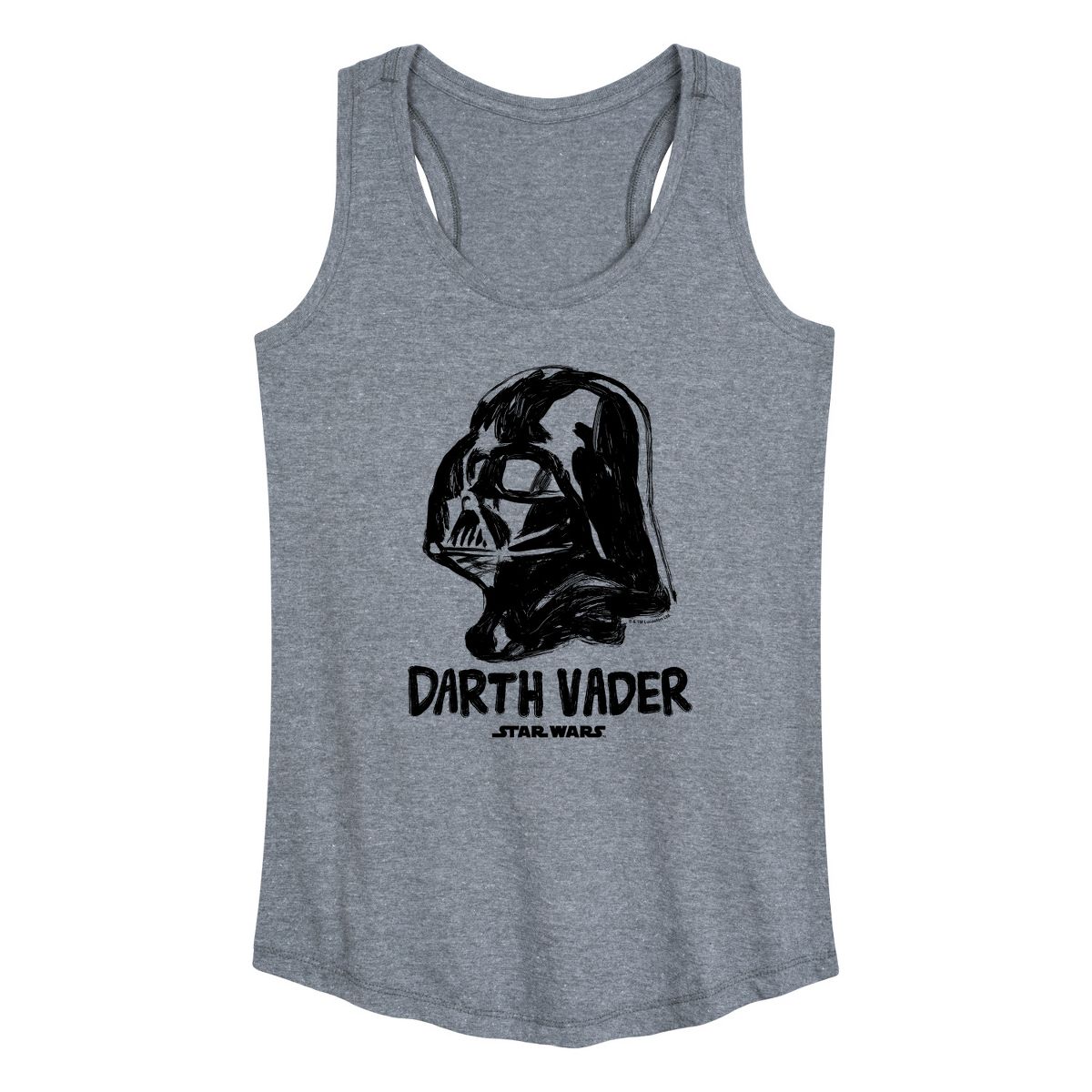 Women's - Star Wars - Sketch Darth Vader Graphic Racerback Tank