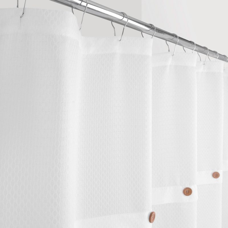 Taylor Shower Curtain White - Allure Home Creations, 6 of 7