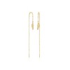 Ross-Simons 10kt Yellow Gold Feather Threader Earrings - 3 of 4