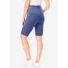 Woman Within Stretch Cotton Pocket Bike Short - 3 of 4