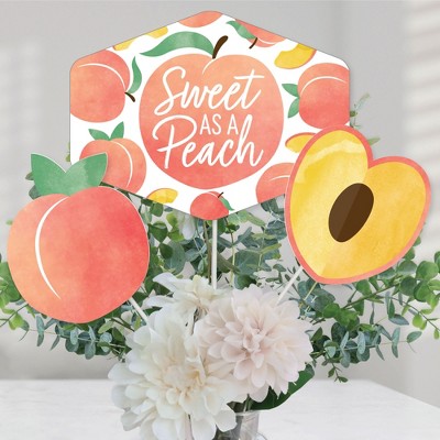 Big Dot Of Happiness Funny Sweet As A Peach - Fruit Themed Baby Shower Or  Birthday Party Photo Booth Props Kit - 10 Piece : Target