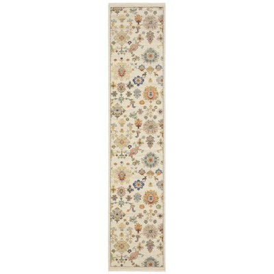 Oriental Weavers Lucca 5507W Ivory/ Multi Indoor Area Rug - 2'6" x 12'