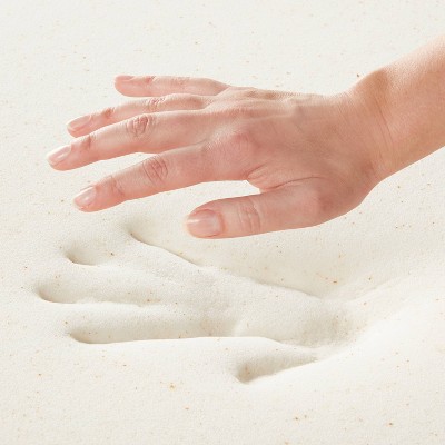 Full Size Beige Memory Foam Mattress Topper with Cool-Touch Technology