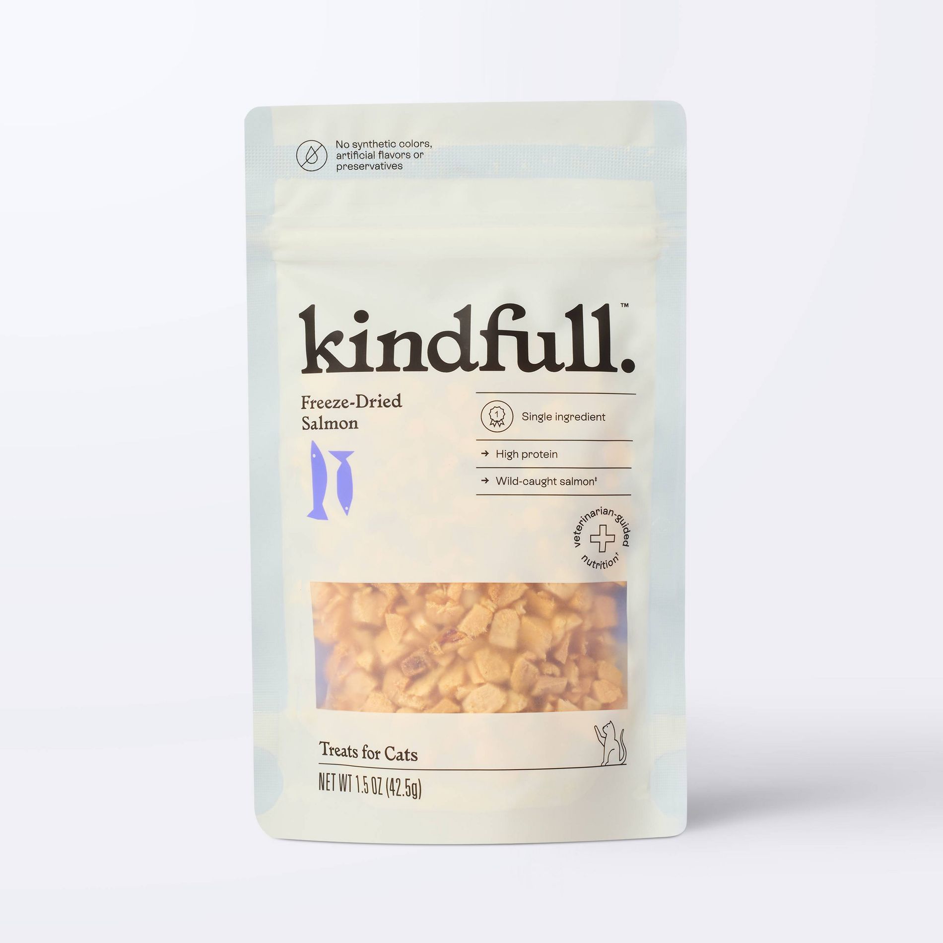 Salmon Flavor Freeze-Dried Cat Treats - Kindful™ 1.5oz