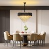 Light Crystal Hanging Pendant Lights  with K9 Crystals & Steel Frame for Bedroom Dining Living Hallway - 2 of 4