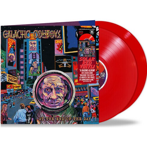 Galactic Cowboys At The End Of The Day Solar Red colored Vinyl Red Limited Edition Gatefold Lp Jacket Target