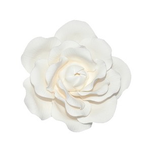O'Creme White Full Bloom Rose Gumpaste Flowers - Set of 3 - 1 of 3