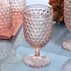 Gibson 6 Piece 14.2 Ounce Clear Glass Hobnail Goblet Drinkware Set - 3 of 4