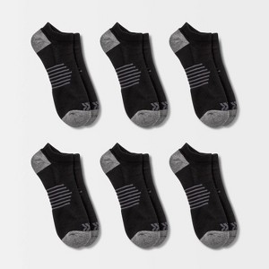 Men's Striped Arch No Show Socks 6pk - All in Motion™ - 1 of 3