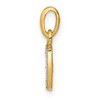 Black Bow Jewelry The Chloe Mini Diamond Accent initial J Pendant in 14k Yellow Gold - 2 of 4