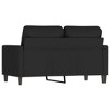 vidaXL 2-seater Sofa Black Velvet, metal, foam 2-Seater Modern - 4 of 4
