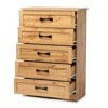 Colburn Wood 5 Drawer Tallboy Storage Chest - Baxton Studio: Engineered for Bedroom - 2 of 4