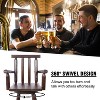 VYNXARIA Rustic Bar Stool£¬Fir Wood Construction,Wide Armrest, Rustic Kitchen Stool,Tall Bistro Chair for Dining Room, Restaurant,Brown - 4 of 4