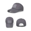 Alilang Distressed Cotton Baseball Cap with Embroidered American Flag Patch - 2 of 3