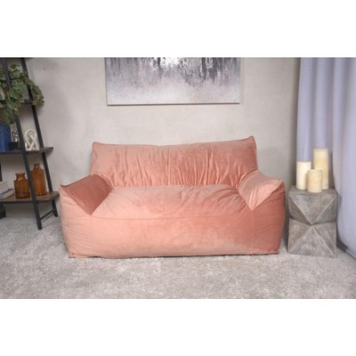 Grungis Bean Bag Chair,Velvet Beanbag Chair with Armrests,Oversized Lounge Sofa for Couples,Comfy Couch for Living Room Bedroom