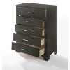 PAGED Dresser with Drawers Contemporary Glam Style Storage Drawers with Embossed Crocodile Patten for Living Room, Hallway, Office - 3 of 4
