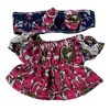 Charming Multicolor Dress with Matching Headband for 17.5 cm Labubu Dolls - 4 of 4