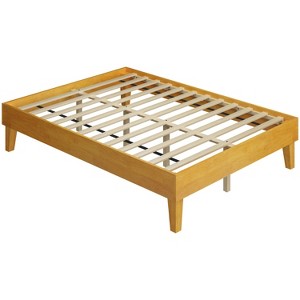 Yaheetech Wooden Bed Frame Platform Bed with Wood Slat Support - 1 of 4