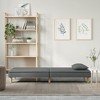 vidaXL Convertible Sleeper Sofa Bed with Adjustable Backrests and Complimentary Pillows, Durable Fabric Construction - 2 of 4