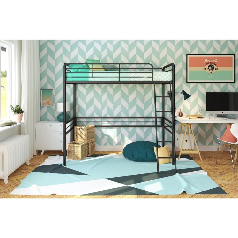 DHP Tommy Twin Metal Loft Bed, 2 of 5