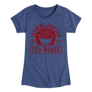Girls' - Avatar: The Last Airbender - Jasmine Dragon Tea Fitted Short Sleeve Graphic T-Shirt - 1 of 4