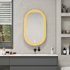 NicBex Oval Mirrored Midecine Cabinet with LED&3 Adjustable Shelves,Wall Mounted&Recessed Bathroom Cabinet with Mirror,3 Optional LED Modes - 2 of 4