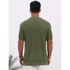 INSPIRE CHIC Men's Waffle Texture Short Sleeve Crew Neck Solid Casual Knitted T-Shirts - 3 of 4