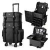 Byootique Classic  Rolling 2in1 Cosmetic Case Sided Makeup Artist Organizer - 2 of 4