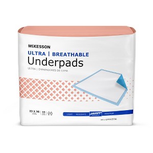 McKesson Ultra Breathable Underpads, Heavy Absorbency, 23 in x 36 in - 1 of 4