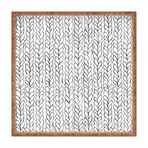 Ninola Design Wool Braids Drawing Bamboo Tray - Deny Designs - 1 of 2