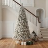 4' Green And White Slender Flocked Pine Christmas Tree - 2 of 4
