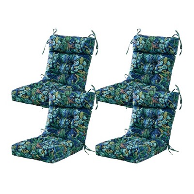 ARTPLAN Patio Chair Cushion,Tufted Adirondack Outdoor Chair Cushion,Wicker High Back Outdoor Seat Cushion,Set of 4,21"X21"X4" (4 Pack)